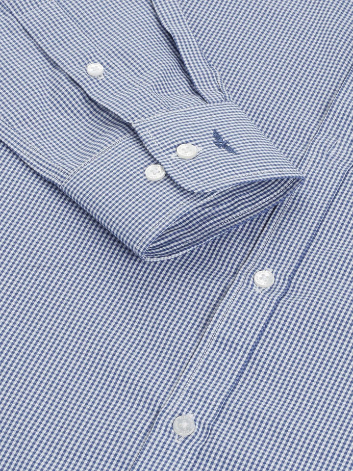Park Avenue Men Slim Fit Micro Checks Formal Shirt
