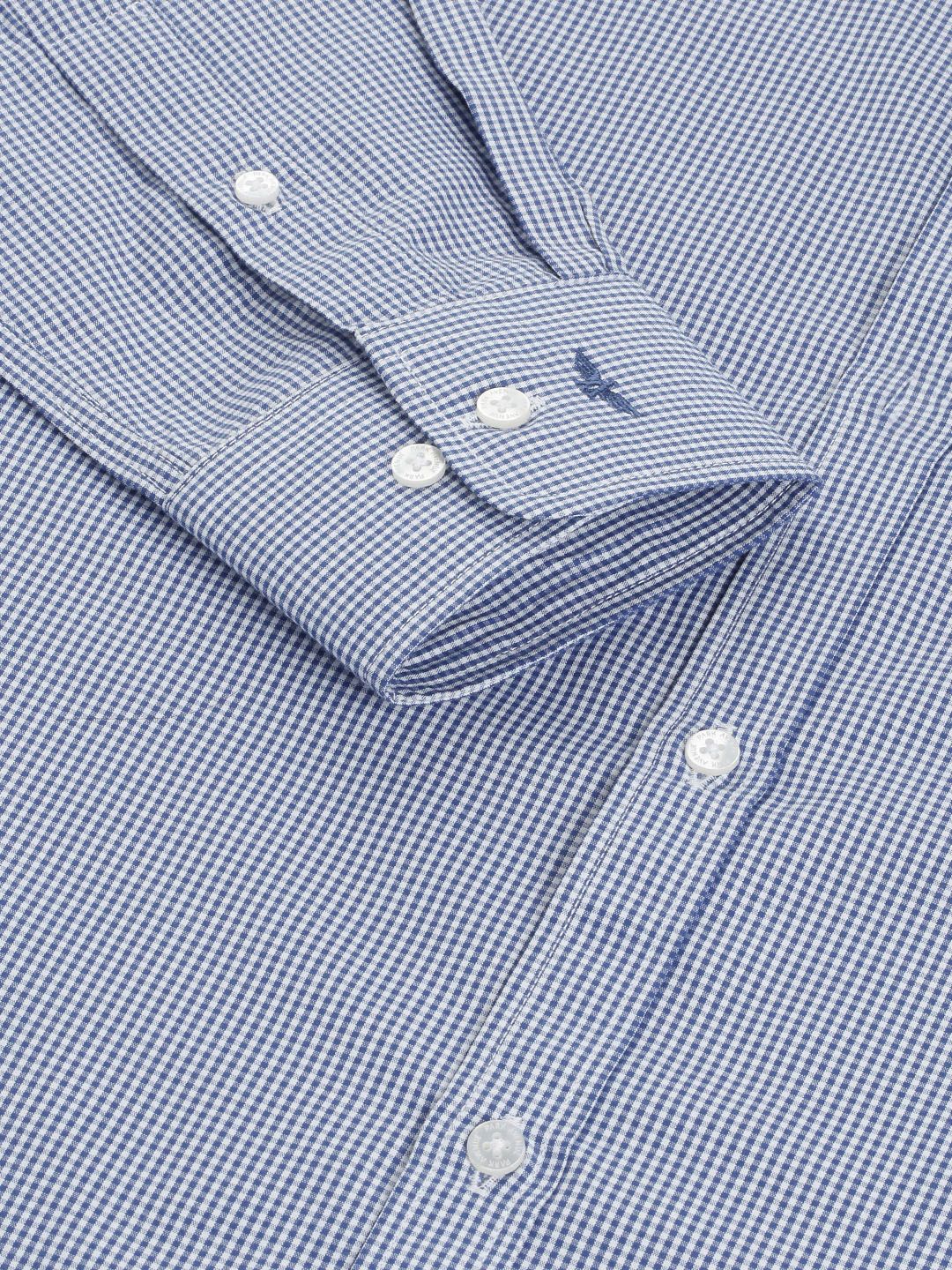 Park Avenue Men Slim Fit Micro Checks Formal Shirt