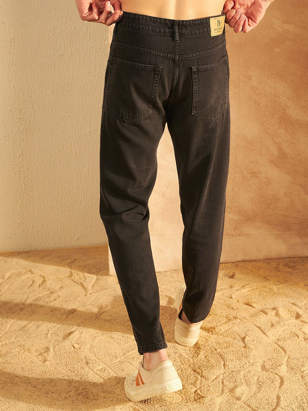 DENNISON Men Comfort Mom Fit Clean Look Cotton Jeans