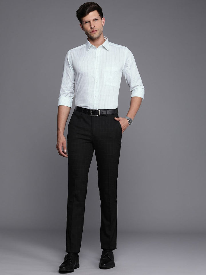 Raymond Slim Fit Checked Pure Cotton Formal Shirt