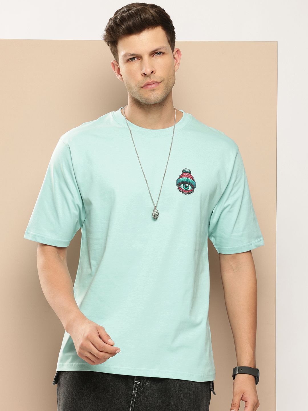Difference of Opinion Men Printed Pure Cotton T-shirt