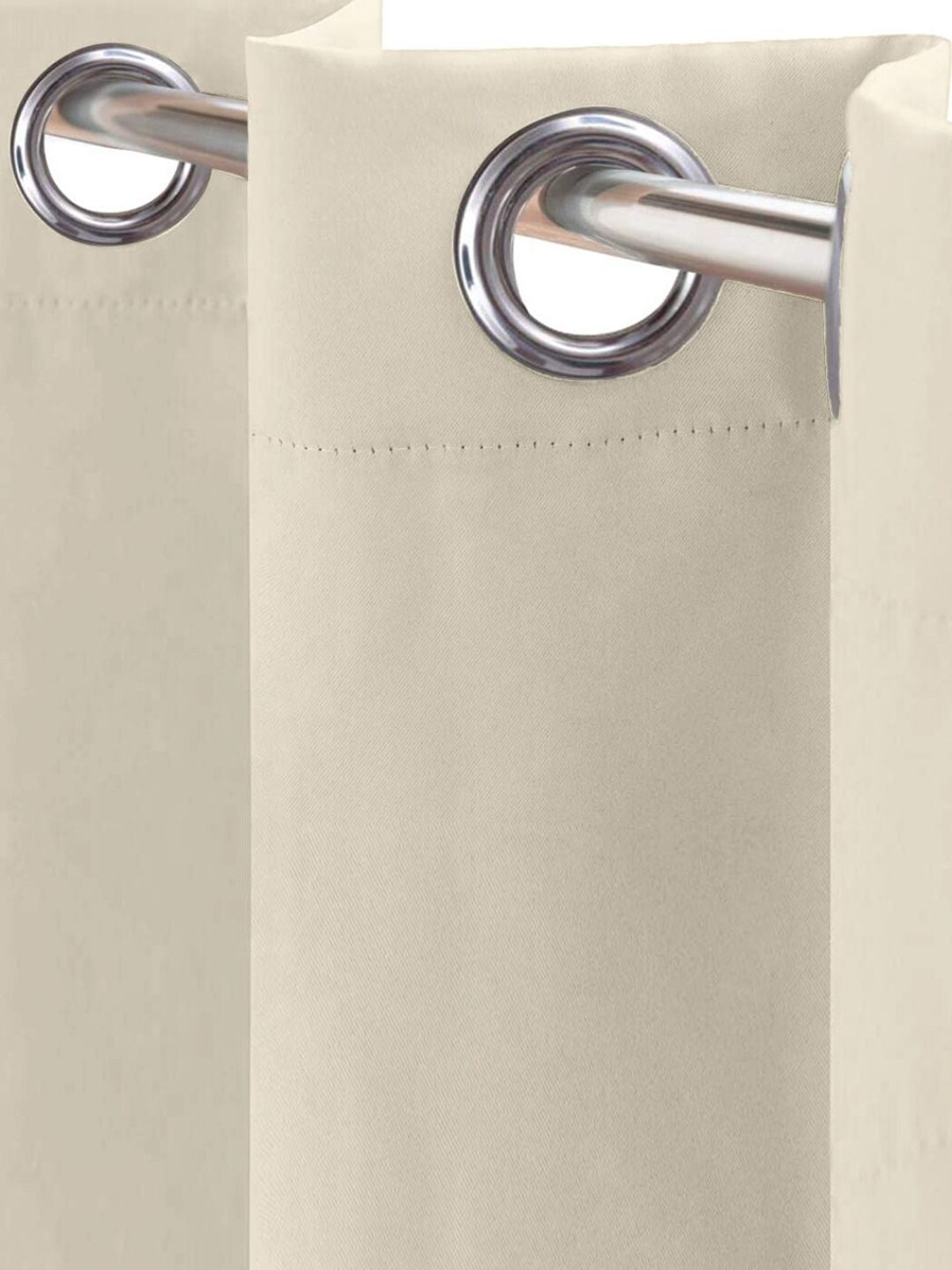 URBAN SPACE Beige 2 Pieces Black Out Window Curtain
