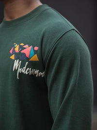 Powerlook Men Graphic Printed Round Neck Sweatshirt