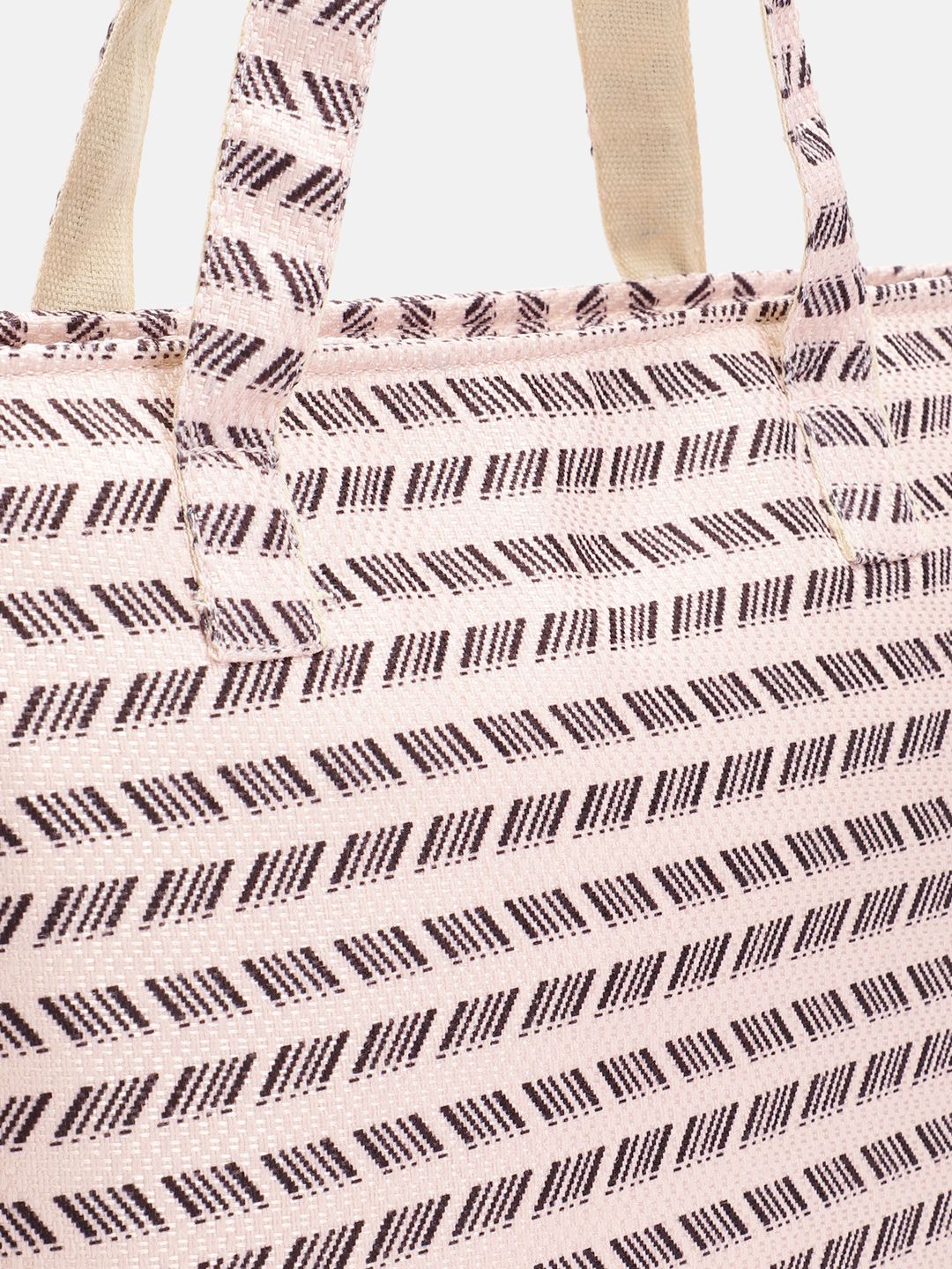 Anouk Geometric Self Design Structured Shoulder Bag