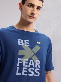 HRX by Hrithik Roshan Brand Logo Print Drop-Shoulder Sleeves Training T-shirt