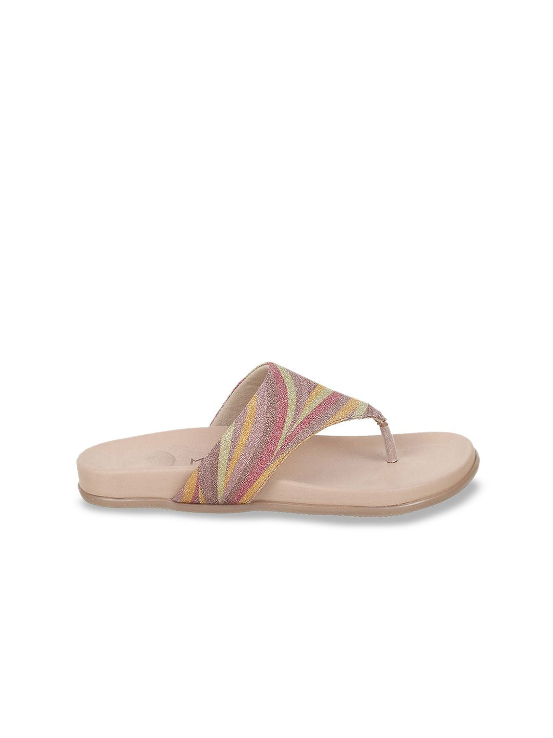 Metro Women Embellished Open Toe Flats