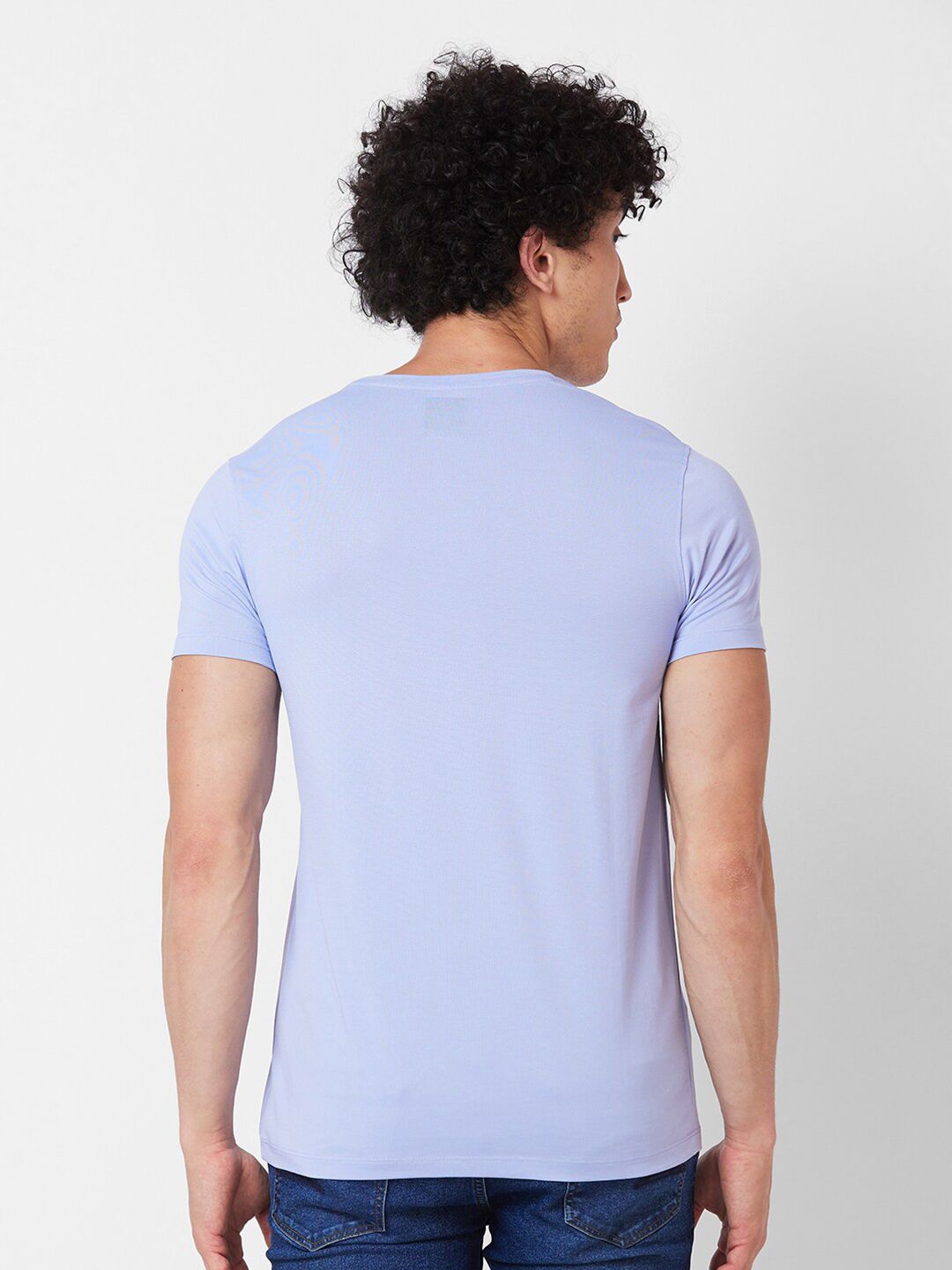 SPYKAR Graphic Printed Round NeckSlim Fit T-shirt