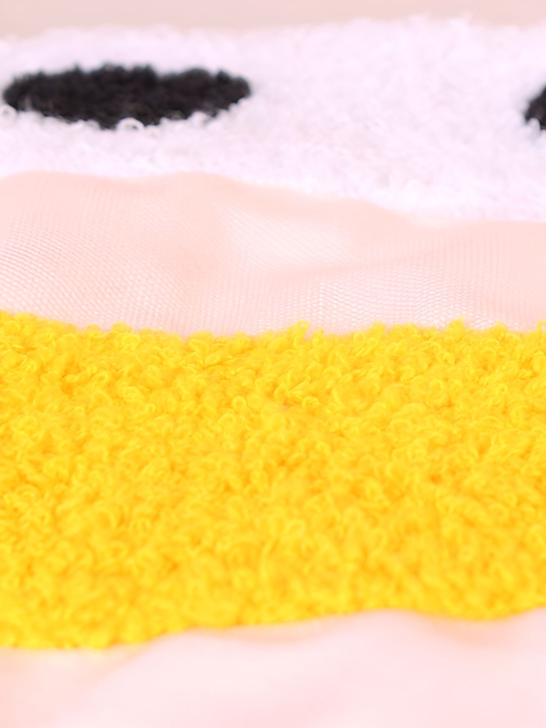 STITCHNEST White & Yellow Embroidered Square Cushion Covers