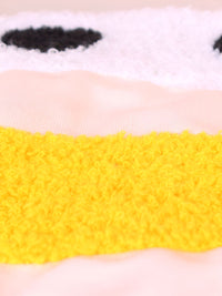 STITCHNEST White & Yellow Embroidered Square Cushion Covers
