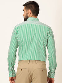 Thomas Scott Premium Striped Button-Down Collar Long Sleeves Formal Shirt