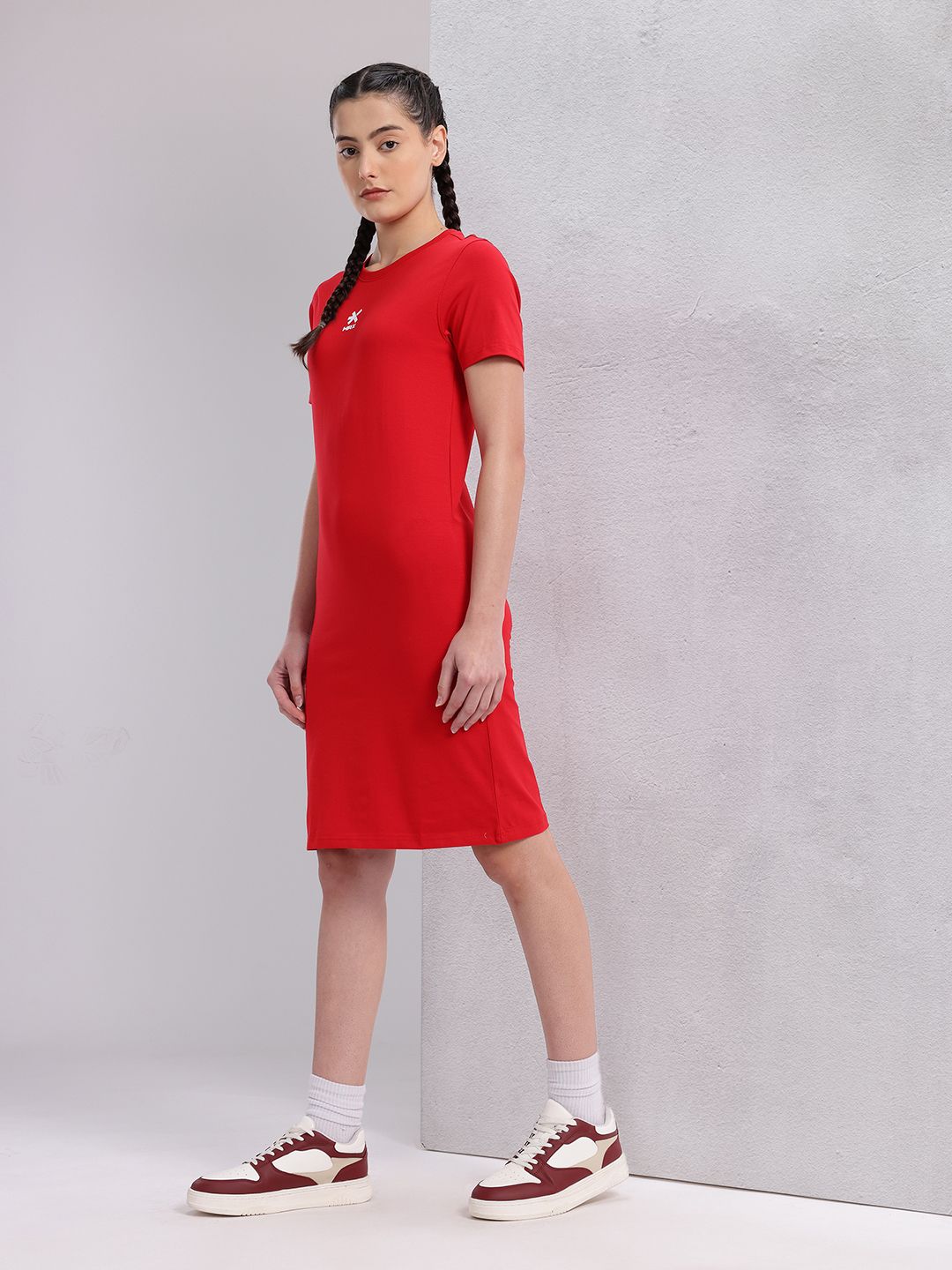 HRX by Hrithik Roshan Lifestyle Midi T-shirt Dress