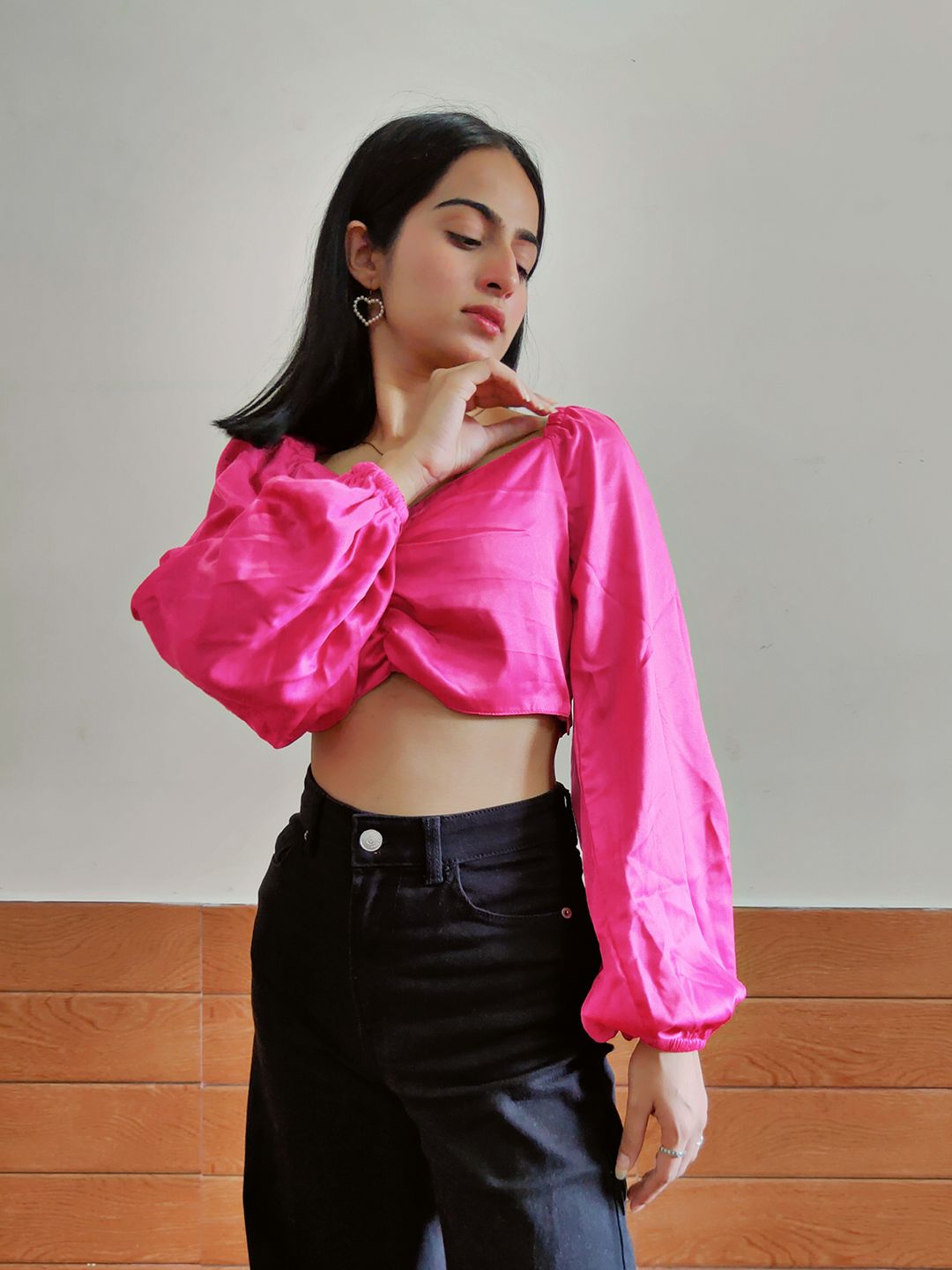 STREET 9 Women Alluring Fuchsia Solid Top