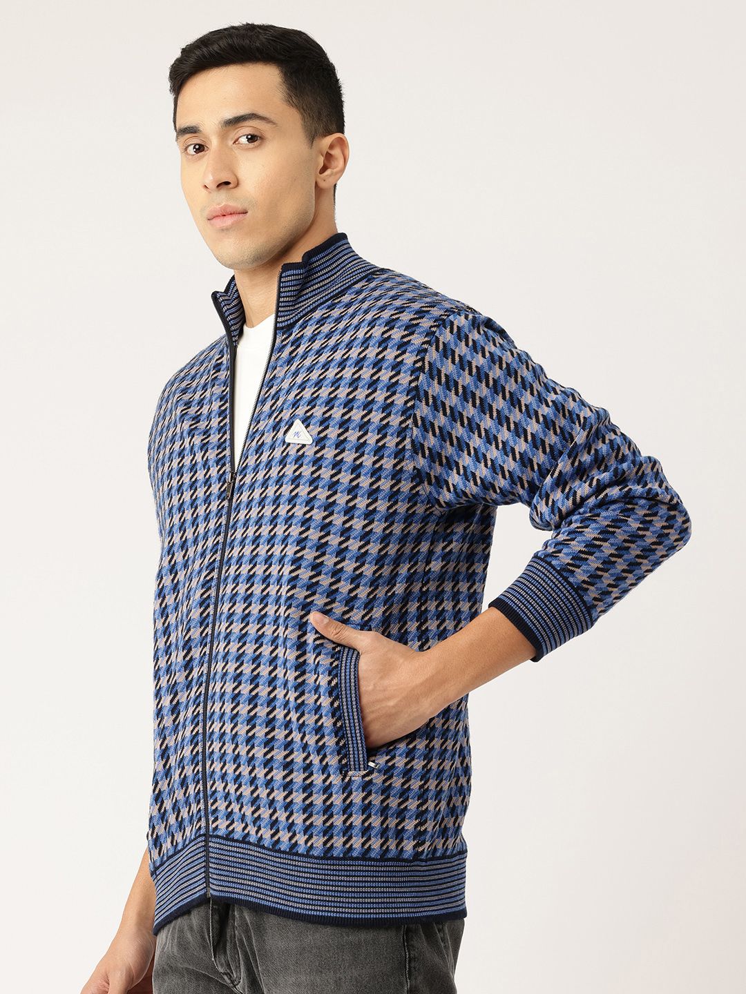 Monte Carlo Houndstooth Checked Tailored Jacket