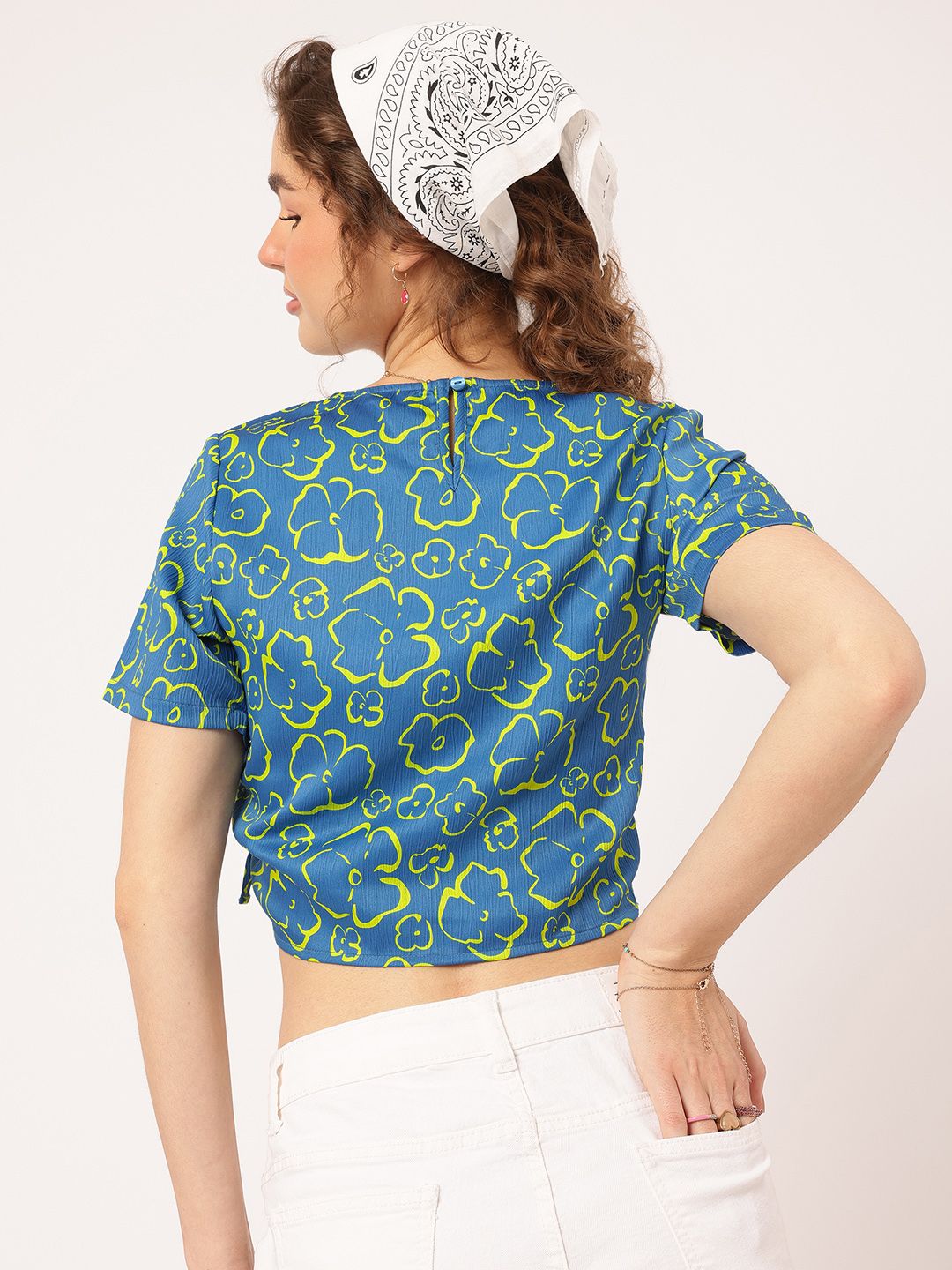 DressBerry Ruched Crop Top