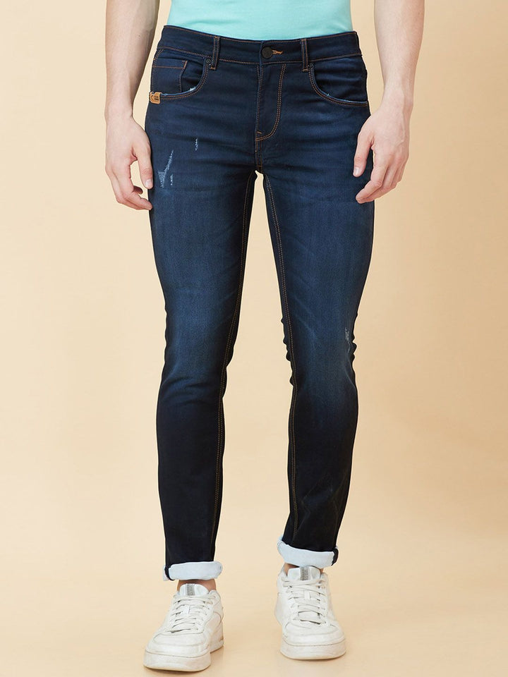 Being Human Men Skinny Fit Clean Look Light Fade Stretchable Jeans