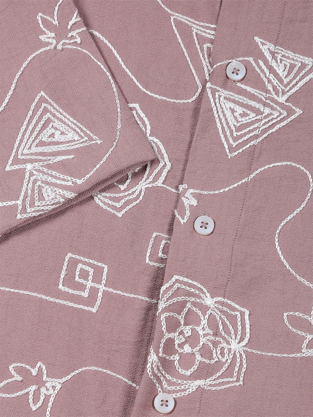 Thomas Scott Men Embroidered Regular Fit Casual Shirt