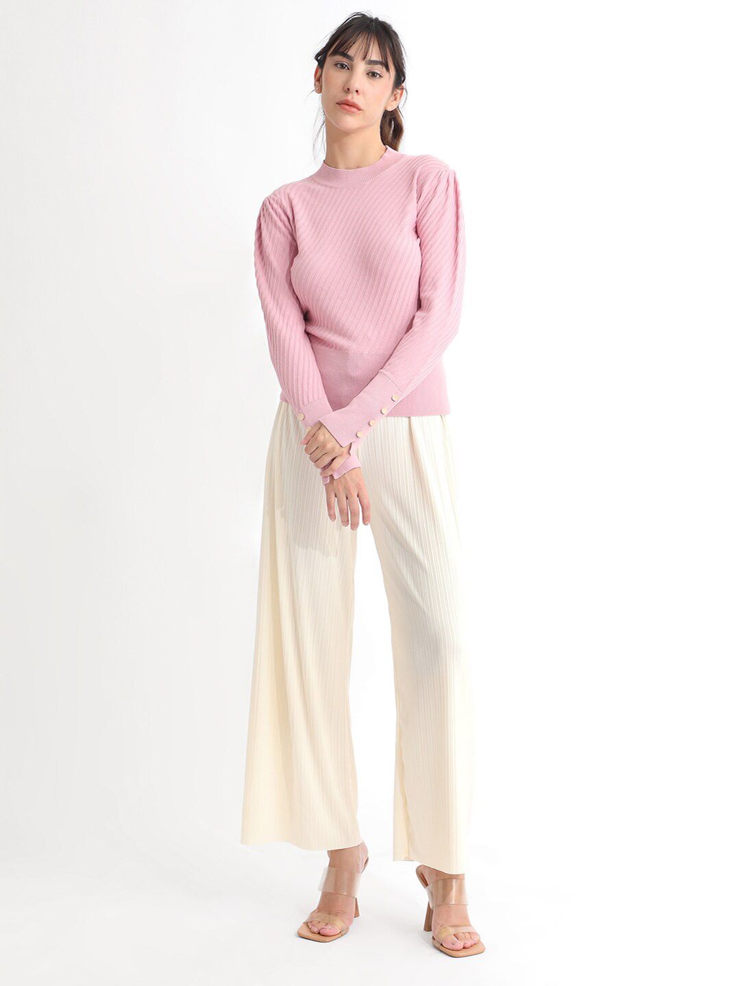 RAREISM Basic Sweater With Cuff Detail