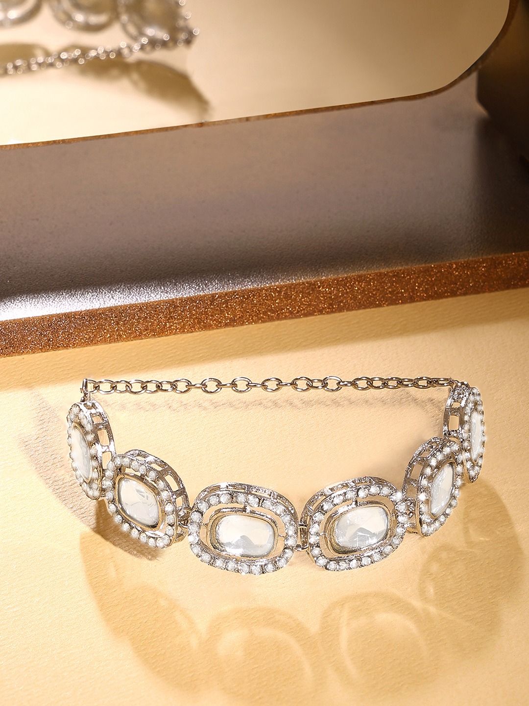 Gelang Sampul Perak Antik Wanita Zaveri Pearls