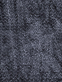 KLOTTHE Grey Abstract Woolen 300 TC King Bedsheet with 2 Pillow Covers-250X225 cm