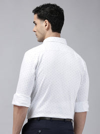 Park Avenue Slim Fit Opaque Micro Ditsy Printed Formal Shirt