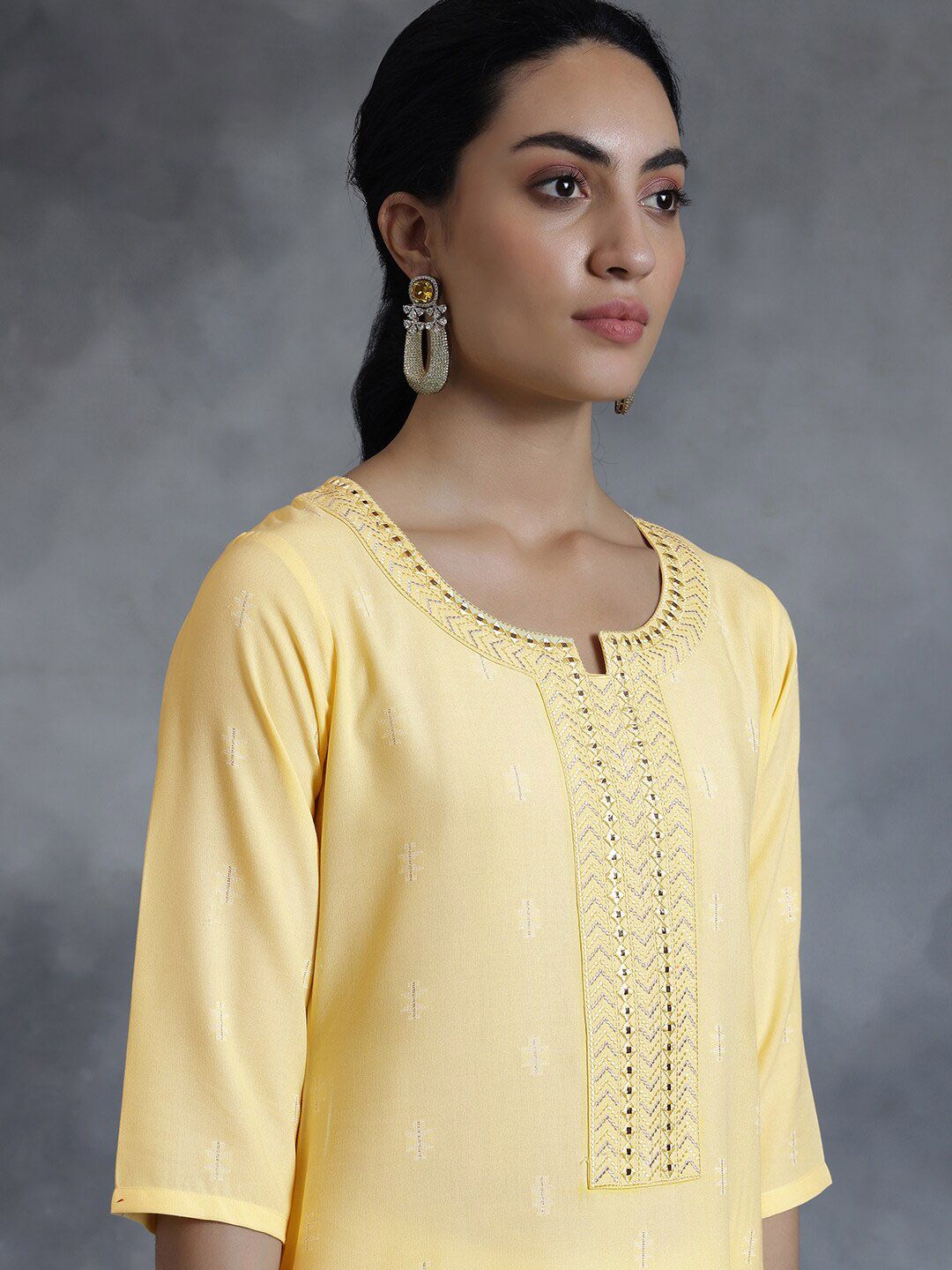 Libas Sweetheart Neck Cotton Kurta