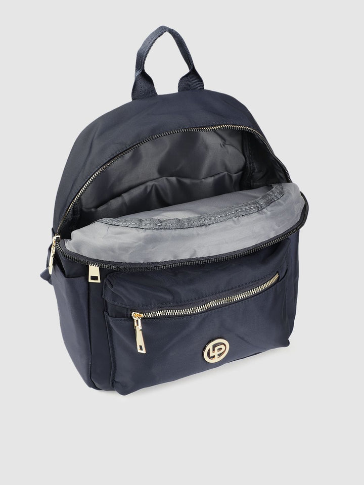 Lino Perros Women Navy Blue Backpack with 11 Inch Tablet Sleeve
