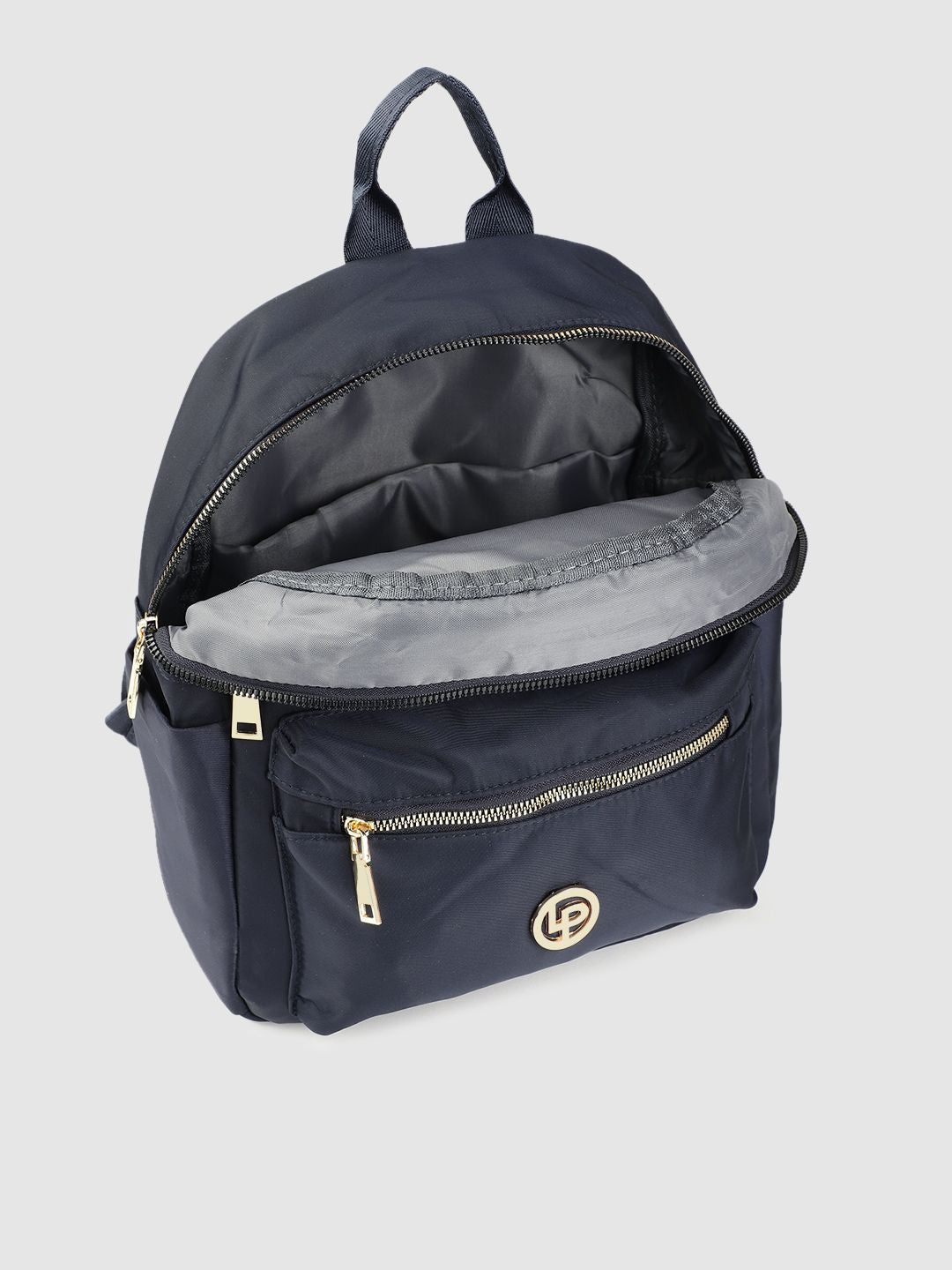 Lino Perros Women Navy Blue Backpack with 11 Inch Tablet Sleeve