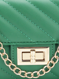 Lino Perros Structured Sling Bag with Quilted Detail