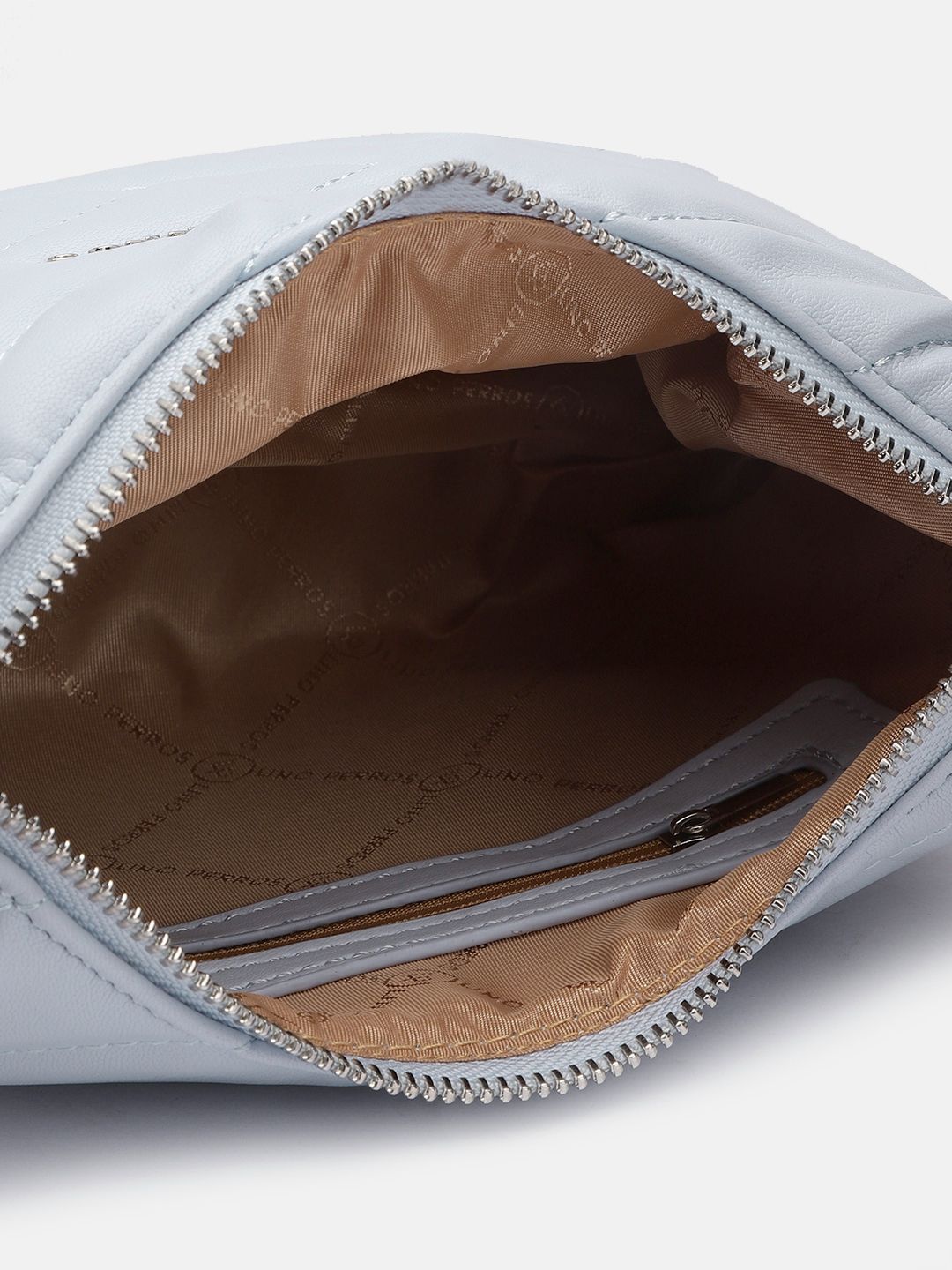 Lino Perros Structured Shoulder Bag with Quilted Detail