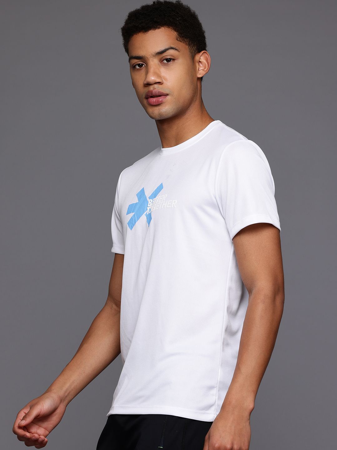 HRX by Hrithik Roshan Brand Logo Printed Running T-shirt