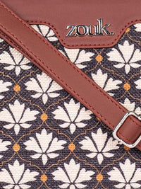 Zouk Bidri Kaiser Harmony Floral Printed Sling Sling Bag