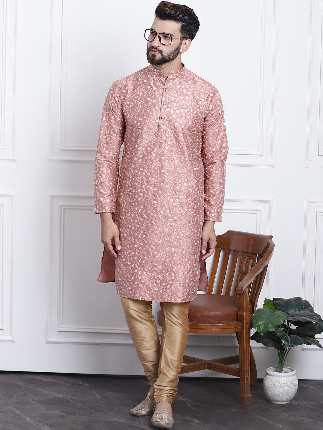 SOJANYA Kurta Lurus Sulam Bunga