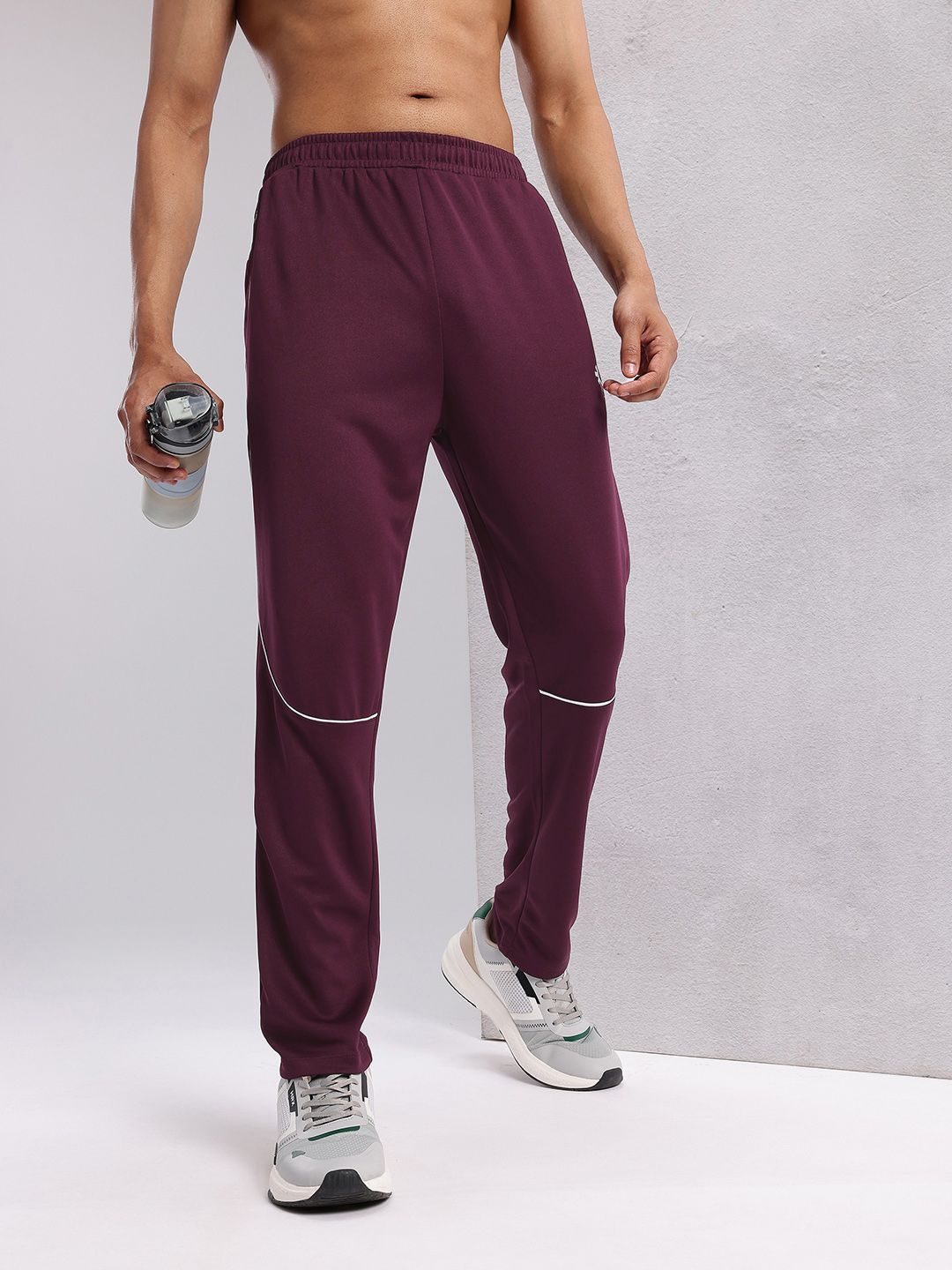 HRX by Hrithik Roshan Men Contrast Piping Rapid-Dry Running Track Pants