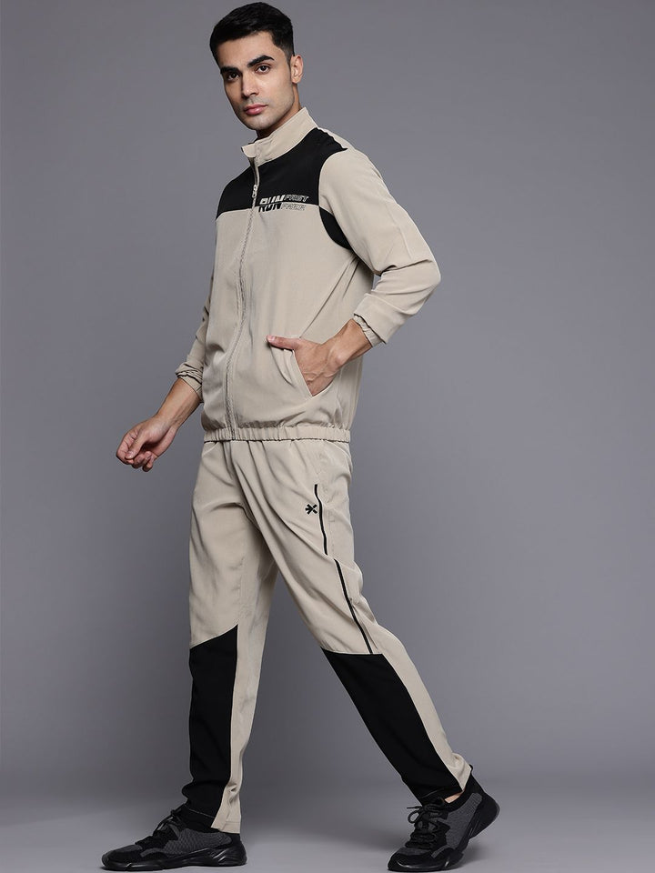 HRX by Hrithik Roshan Rapid-Dry Colourblock Running Tracksuit