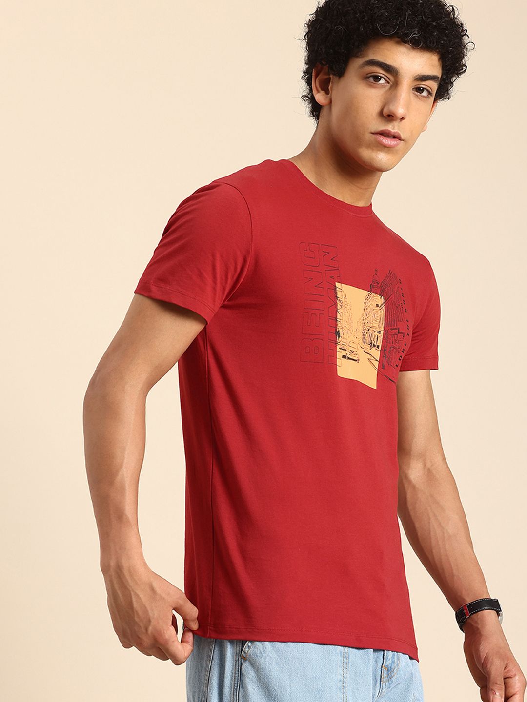 Being Human Graphic Printed Pure Cotton T-shirt