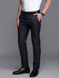 Raymond Men Checked Slim Fit Formal Trousers