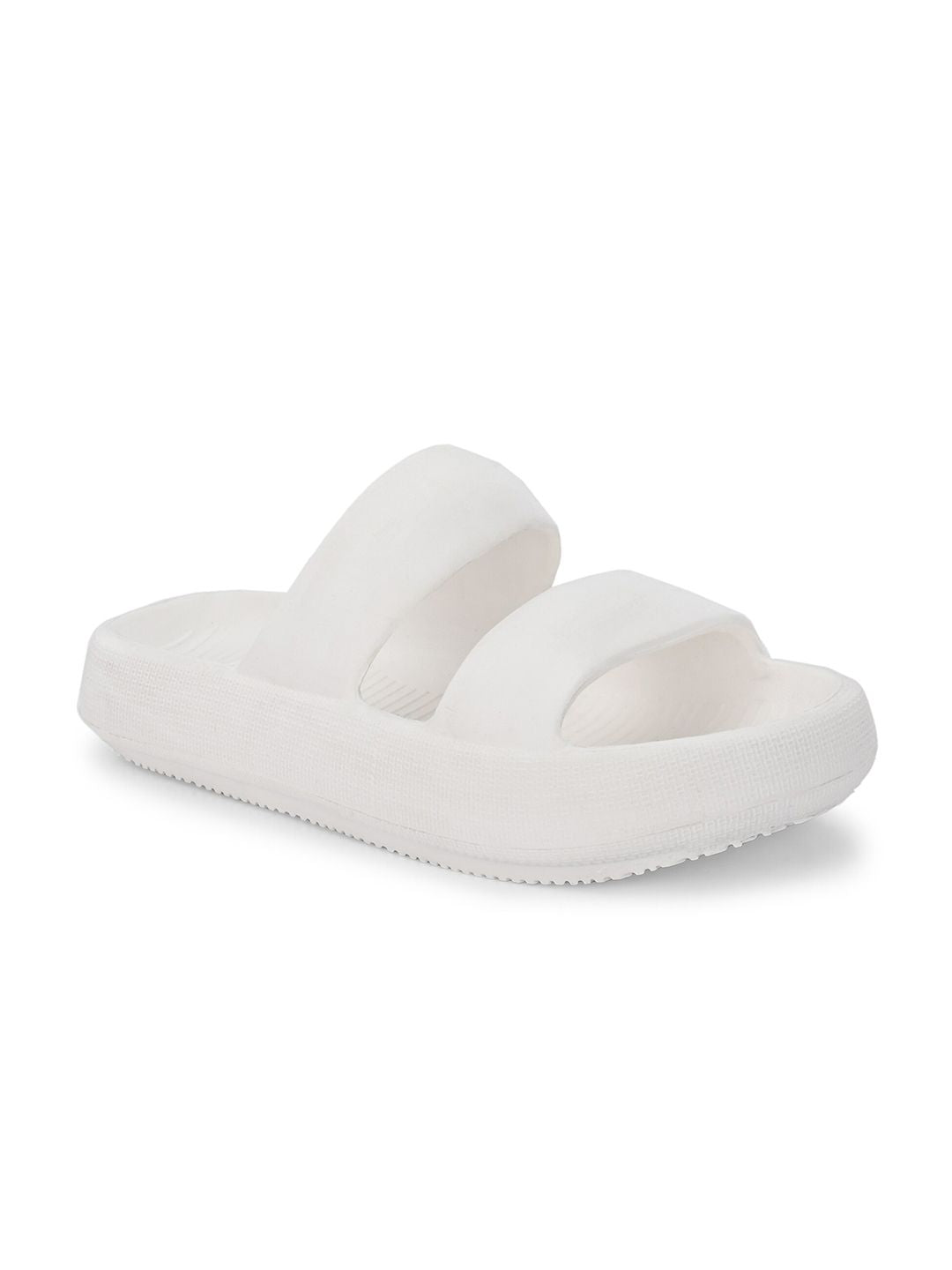 HRX by Hrithik Roshan Men White Rubber Sliders