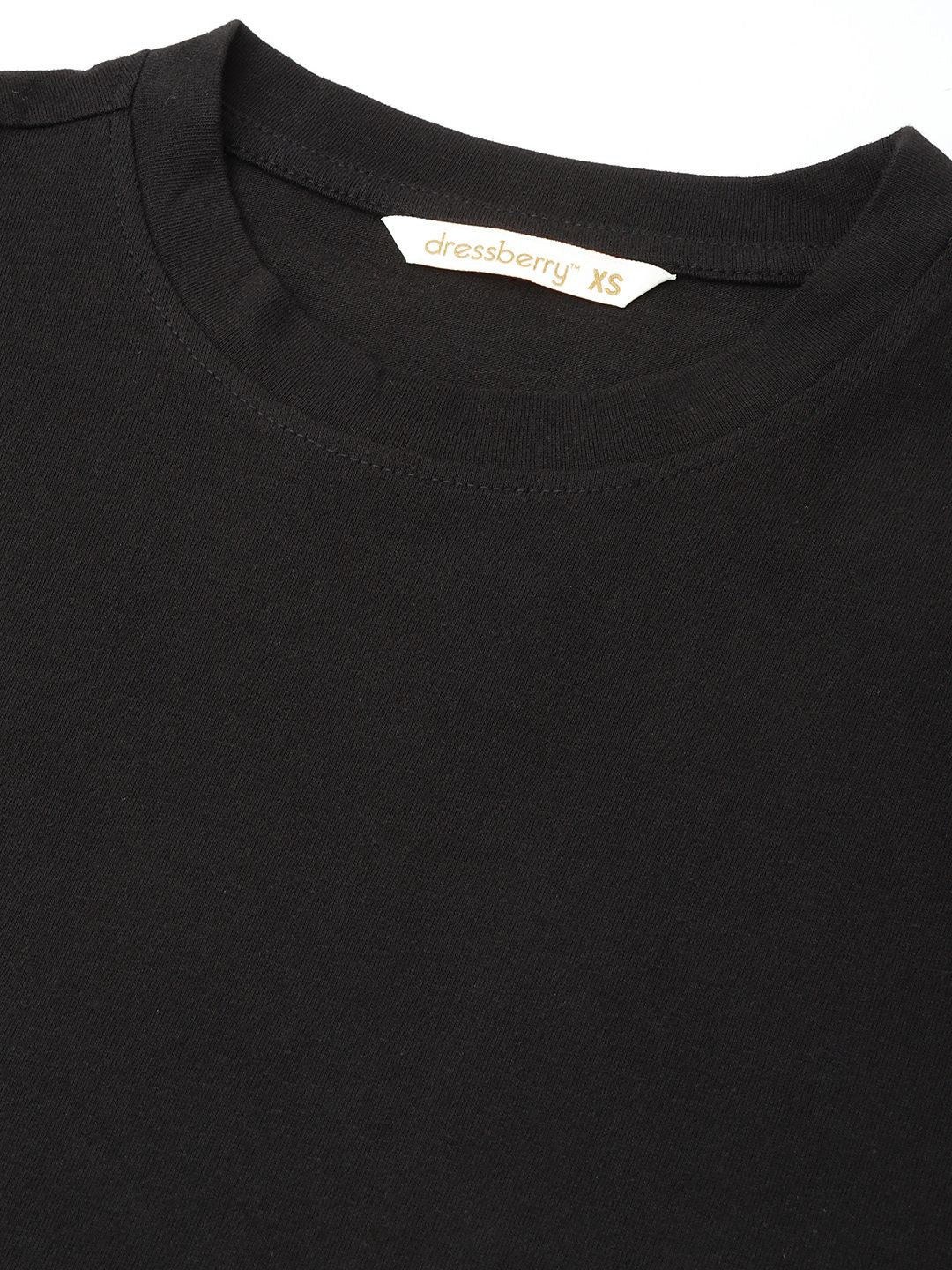 DressBerry Comfy Touch Pure Cotton T-Shirt Dress With Toggle Waist