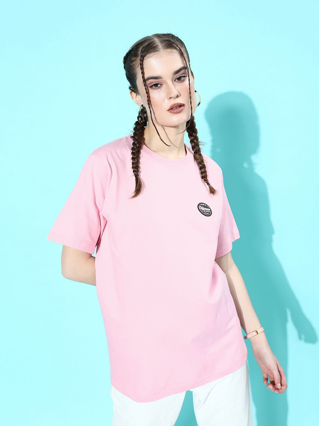 Difference of Opinion Women Graphic Printed Oversized T-shirt