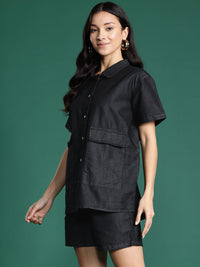 DressBerry Pocket Detail Chambray Co-Ords