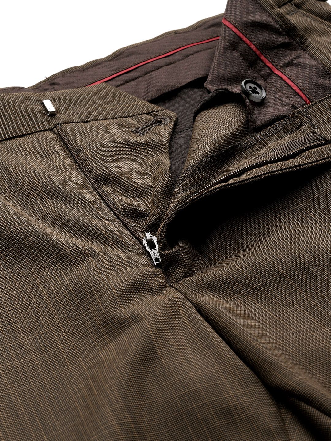 Raymond Men Slim Fit Textured Trousers