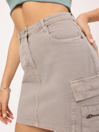 DressBerry City Chic Denim Mini Skirt