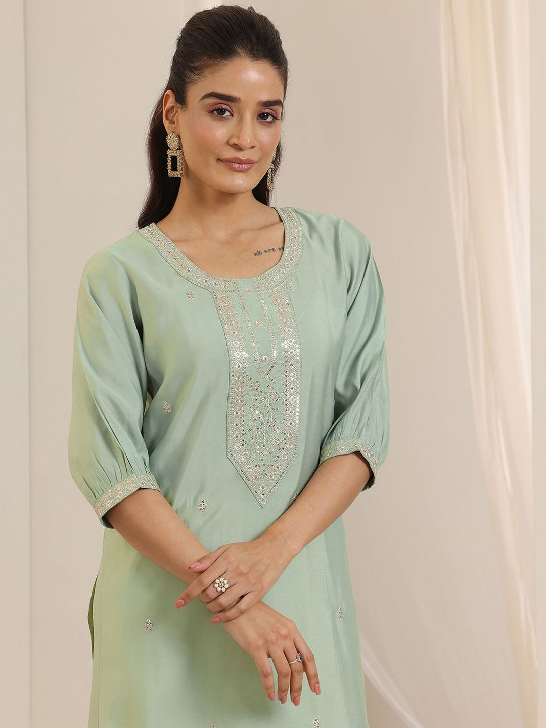 Gerua By Libas Women Ethnic Motifs Embroidered Kurta