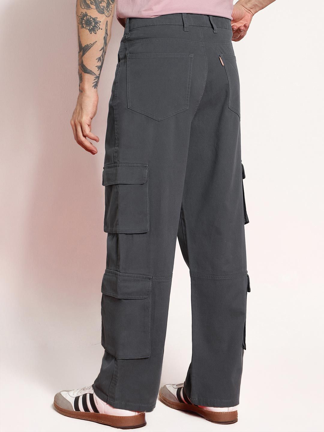 Urbano Fashion Men Loose Fit Cargos Trousers