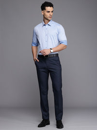 Raymond Men Checked Slim Fit Formal Trousers