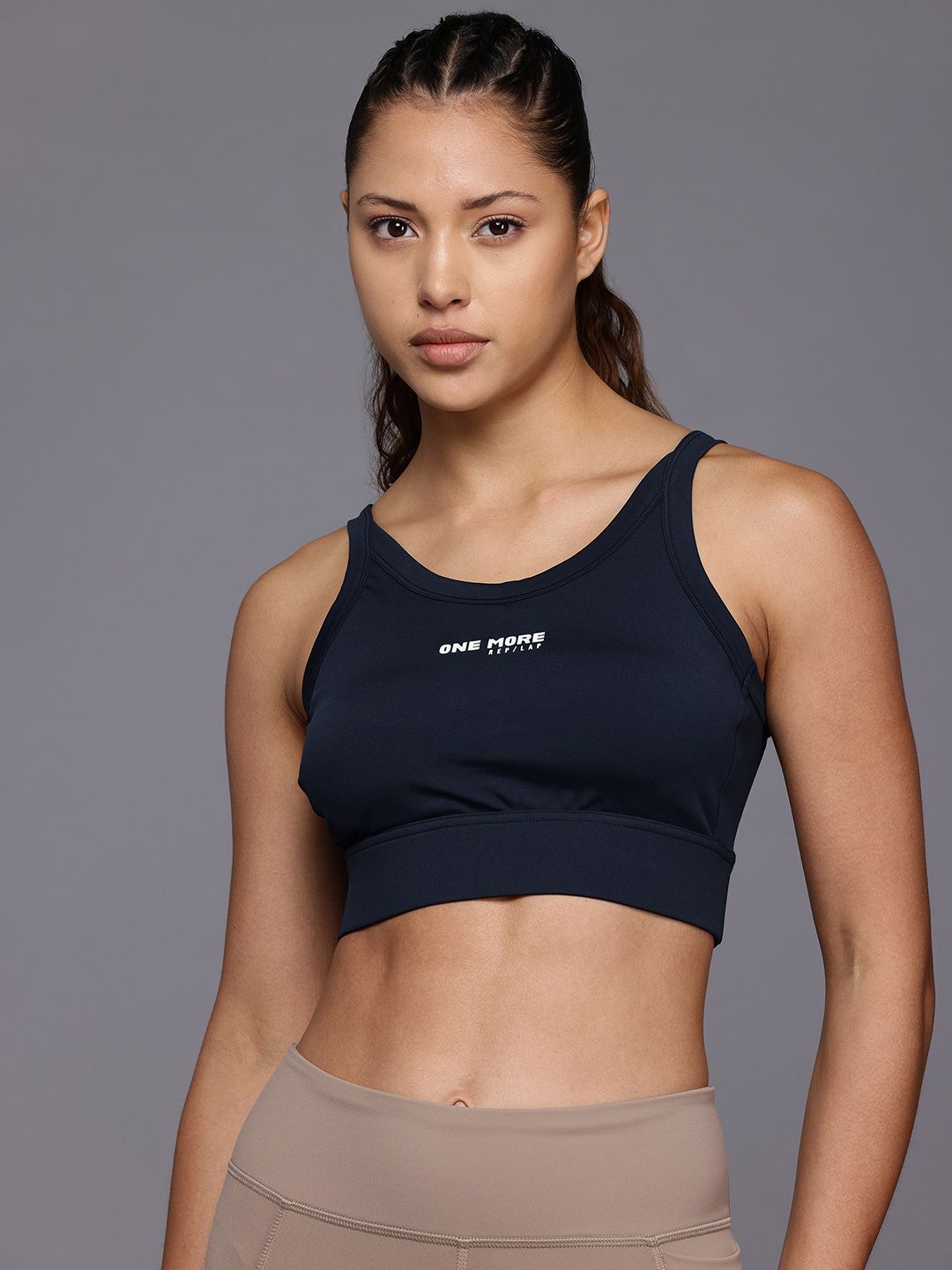 HRX by Hrithik Roshan Rapid-Dry Lightly Padded Running Workout Bra