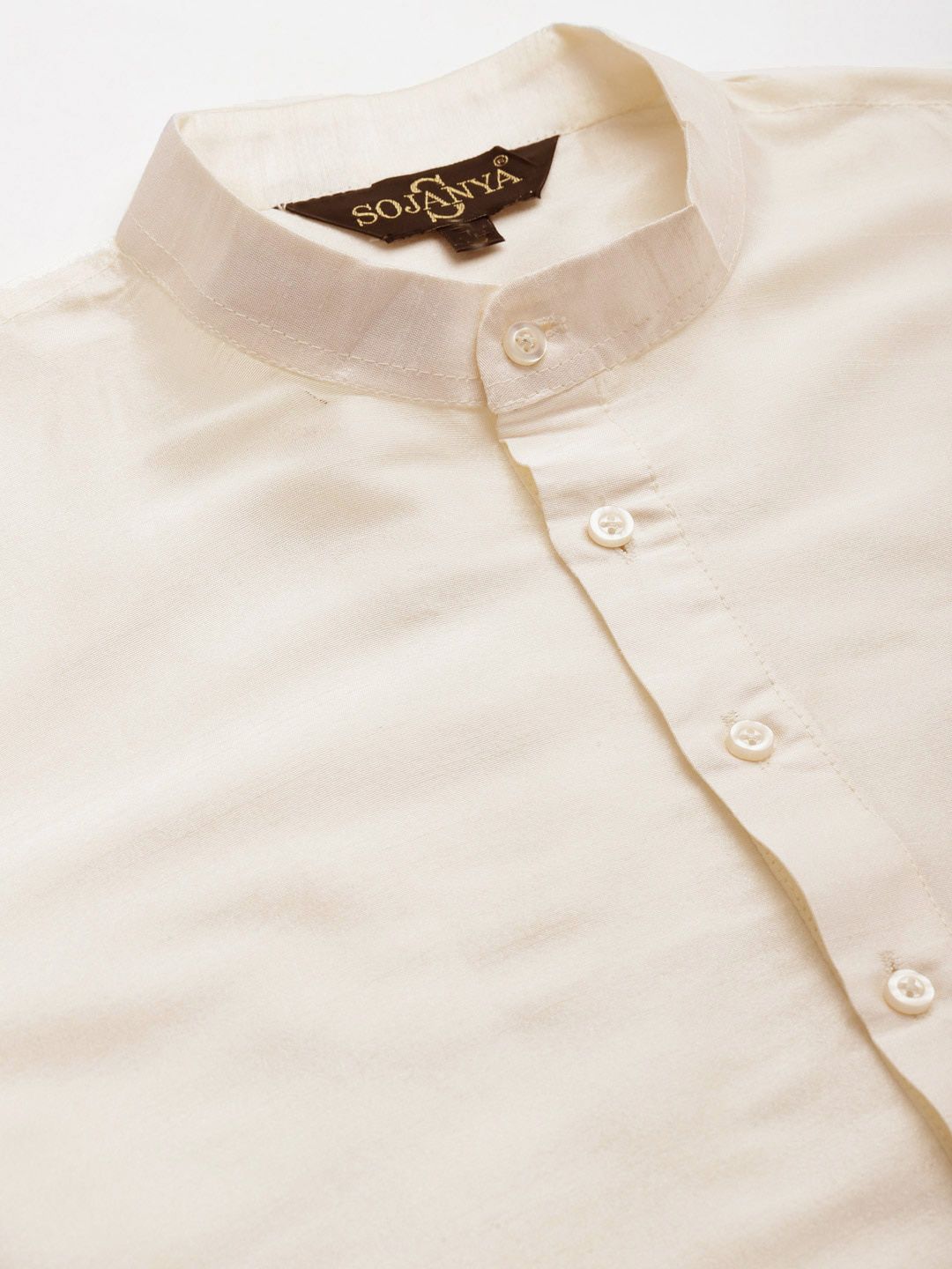 SOJANYA Mandarin Collar Regular Kurta With Churidar & Nehru Jacket