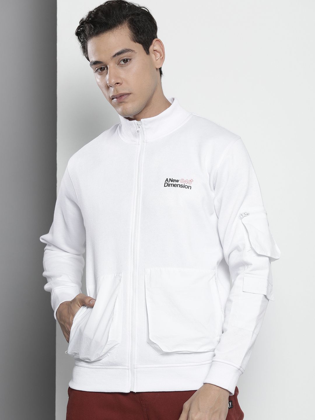 The Indian Garage Co Men White Printed Sweatshirt