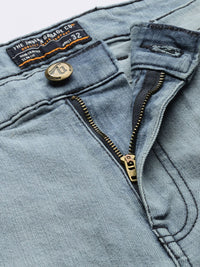 The Indian Garage Co Men Blue Slim Fit Light Fade Stretchable Jeans