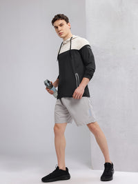 HRX by Hrithik Roshan Colourblocked Hooded Rapid-Dry Running T-shirt